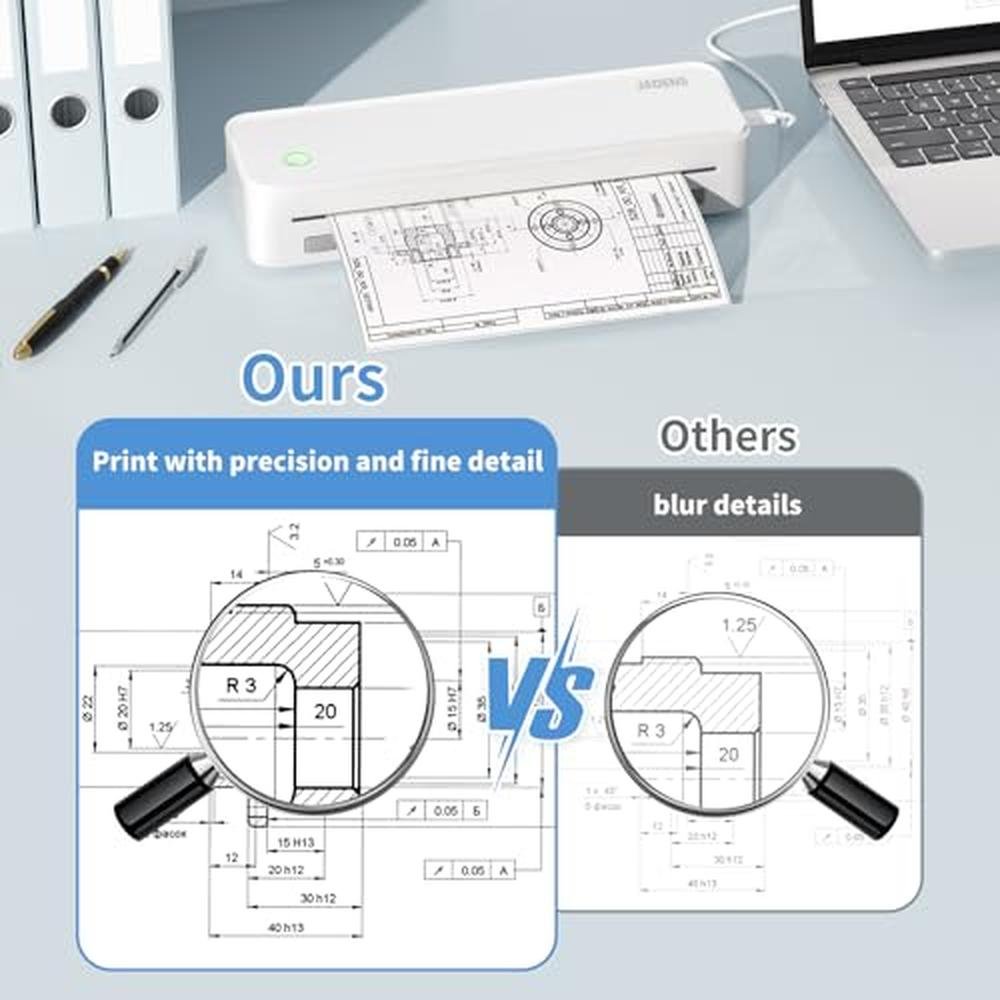 Thermal Jadens: JADENS Portable Wireless Thermal Printer – In Use