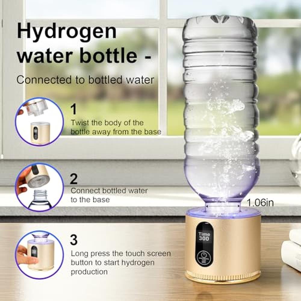 Hydrogen Water Generator Bottle – Side View