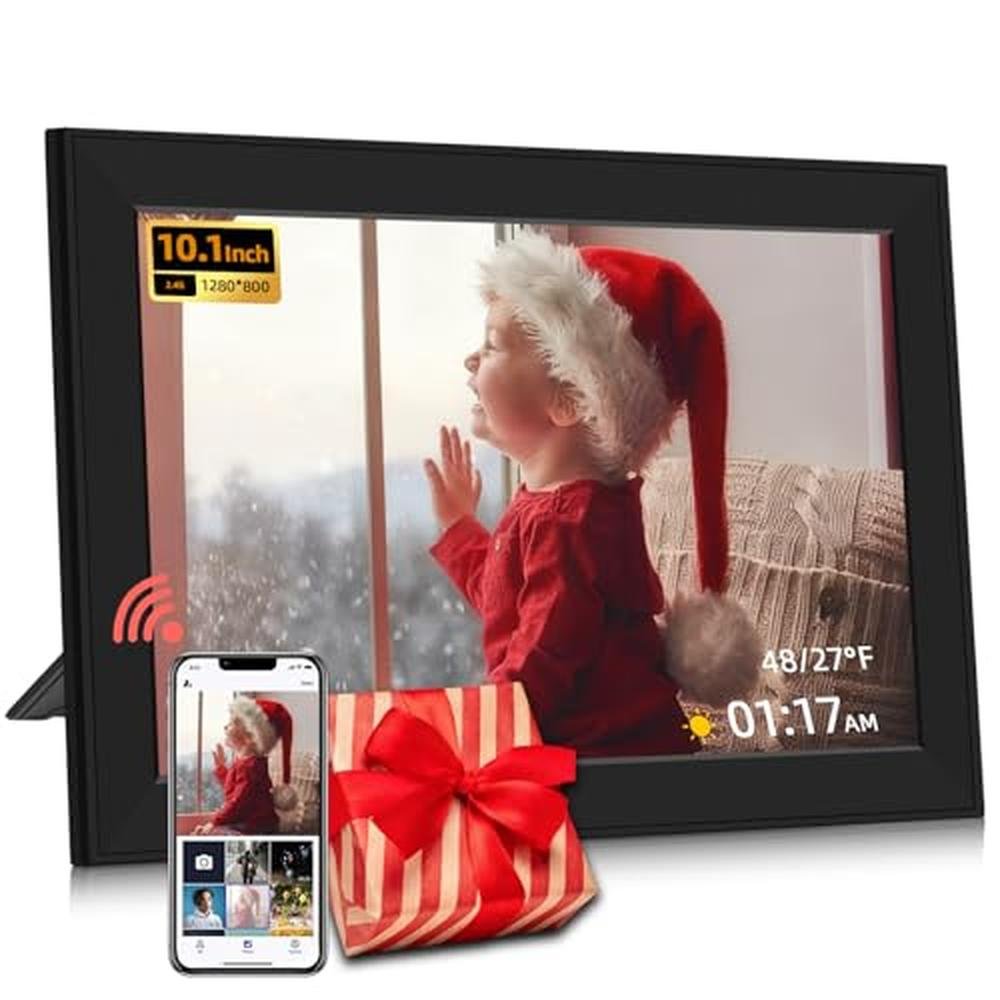 WiFi Digital Picture Frame 10.1 Inch Smart Photo Frame – Front View