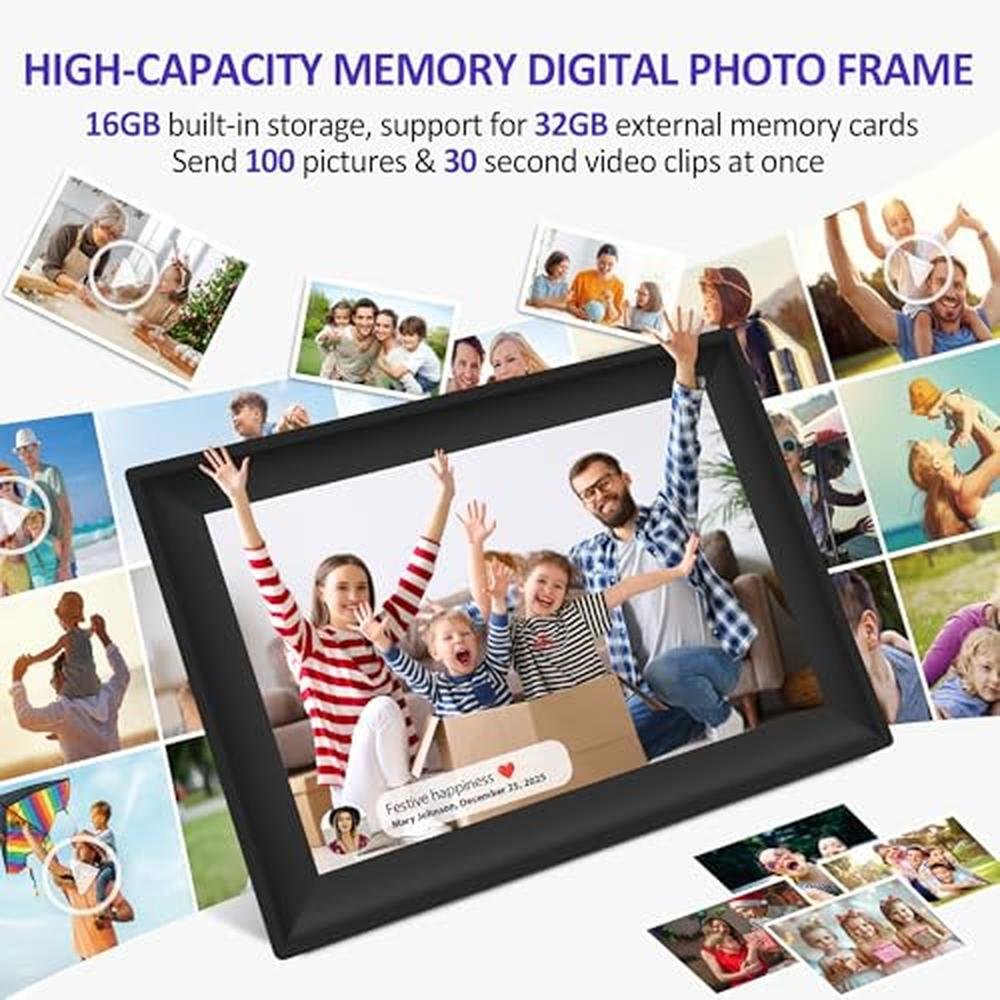 WiFi Digital Picture Frame 10.1 Inch Smart Photo Frame – Close-up Detail