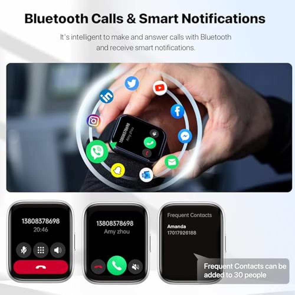 JeeJTek Smart Watch: JeeJTek Navv 1.83" IP68 – Side View