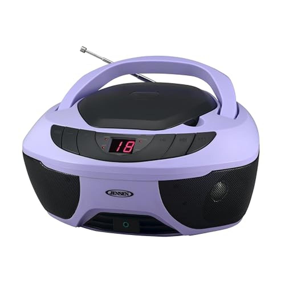 Jensen CD-475 Portable Sport Stereo Boombox(Lavender) – Front View