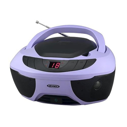 Jensen CD-475 Portable Sport Stereo Boombox(Lavender) – Front View