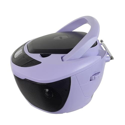 Jensen CD-475 Portable Sport Stereo Boombox(Lavender) – Packaging
