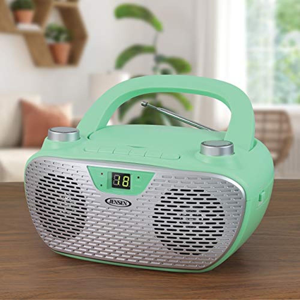 JENSEN CD-485-GR CD-485 1-Watt Portable Stereo CD Player – Packaging