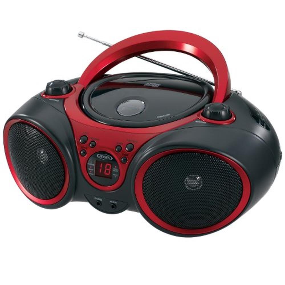 JENSEN CD-490 Portable Stereo CD Player with AM/FM Radio – Front View
