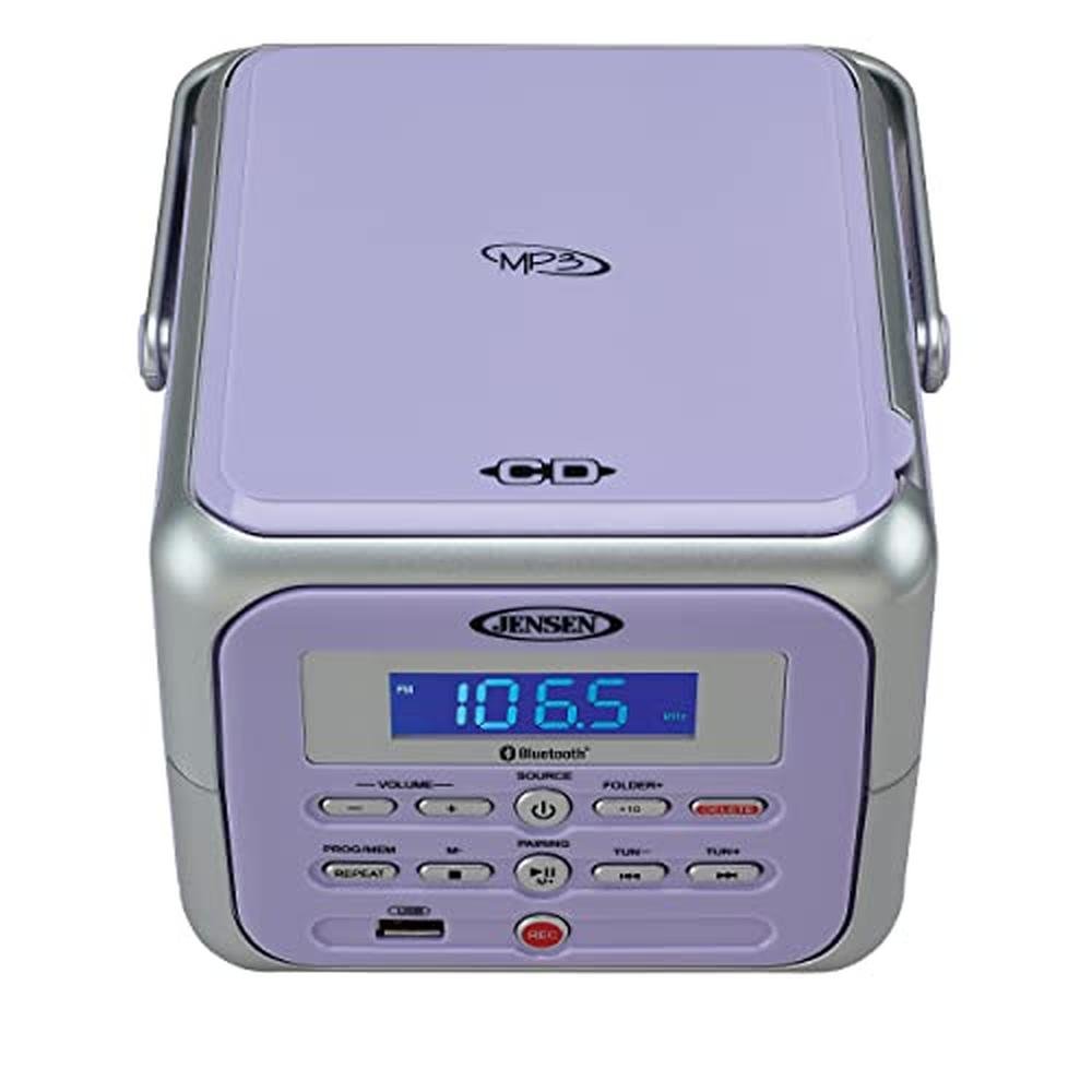 Jensen CD-660 Portable Stereo CD Player Boombox with – Side View