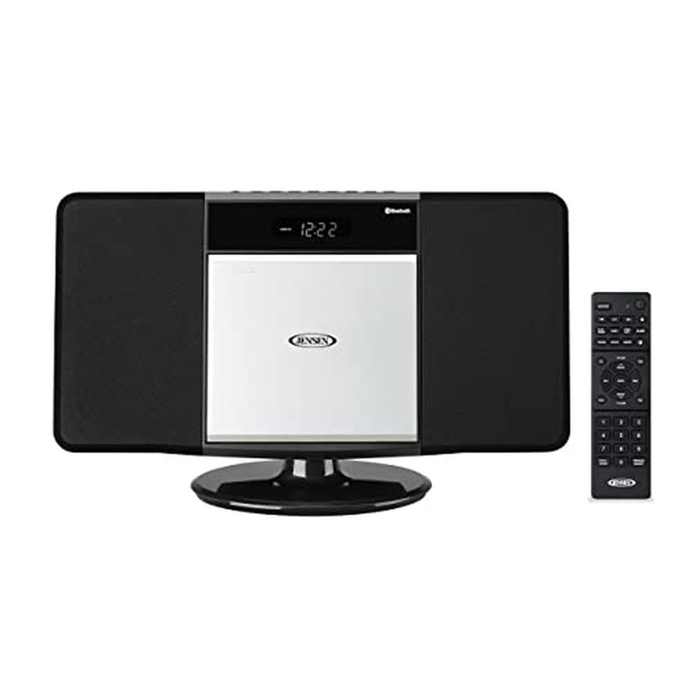 Jensen JBS-300 Modern Bluetooth Stereo Music System for – Front View