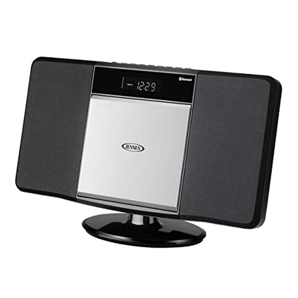 Jensen JBS-300 Modern Bluetooth Stereo Music System for – Side View