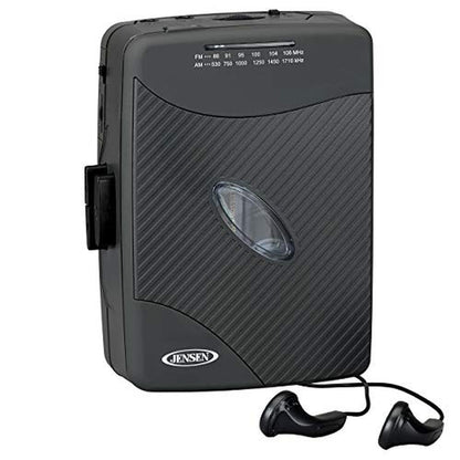 Jensen Portable Compact Lightweight Slim Design Stereo – Front View