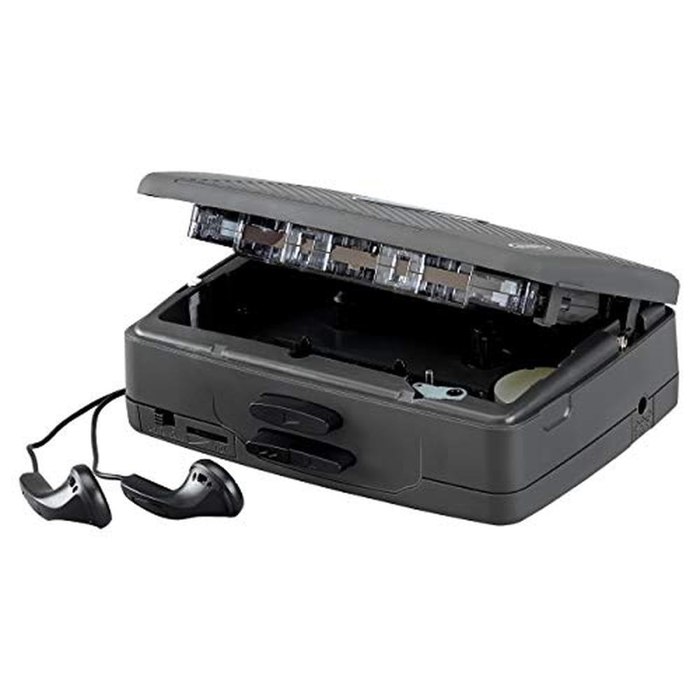 Jensen Portable Compact Lightweight Slim Design Stereo – Side View