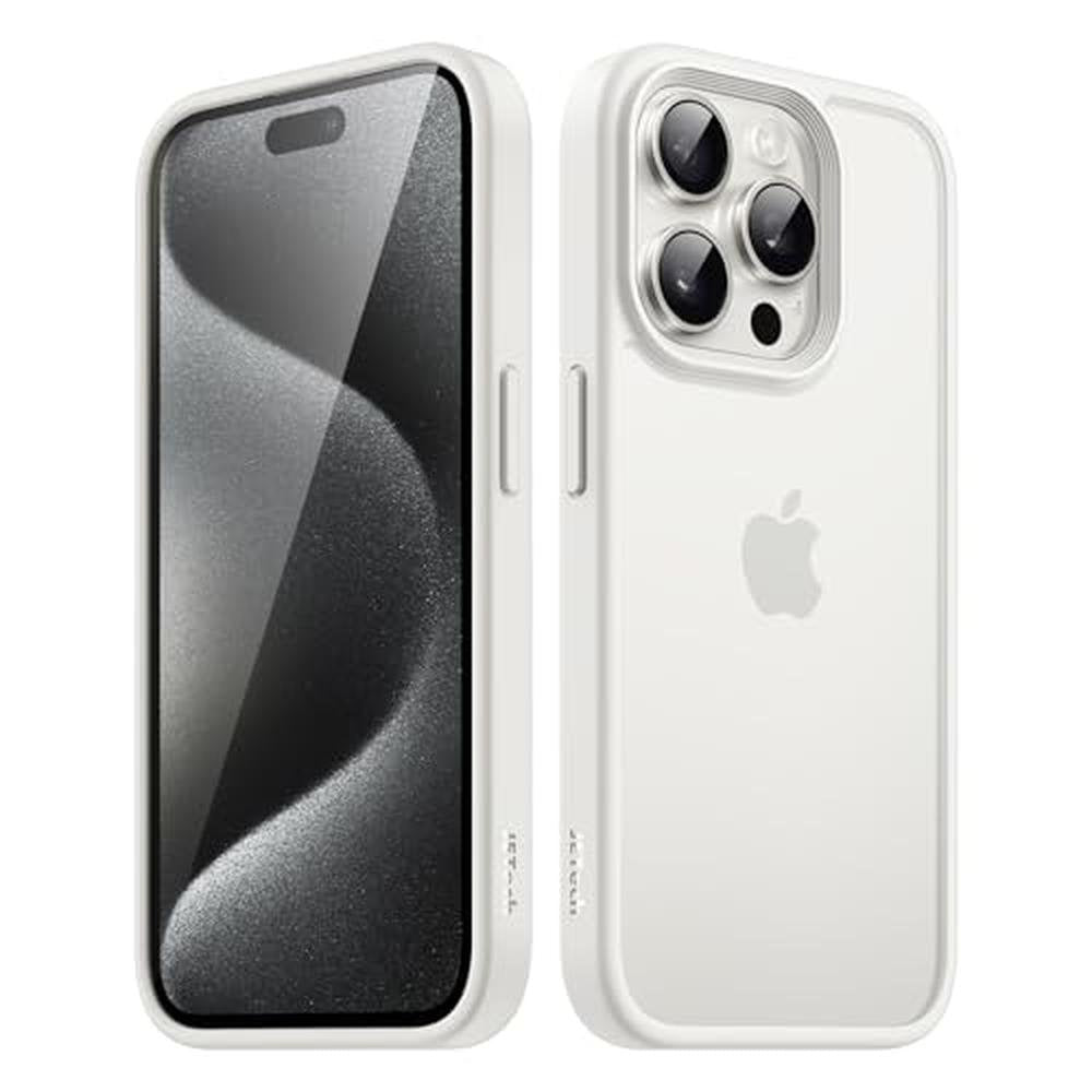 JETech Matte Case for iPhone 15 Pro 6.1-Inch – Front View