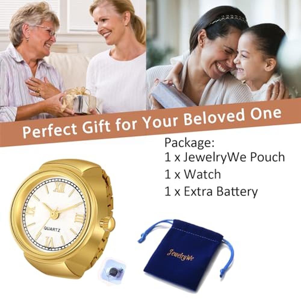 JewelryWe Unisex Finger Watch – Close-up Detail