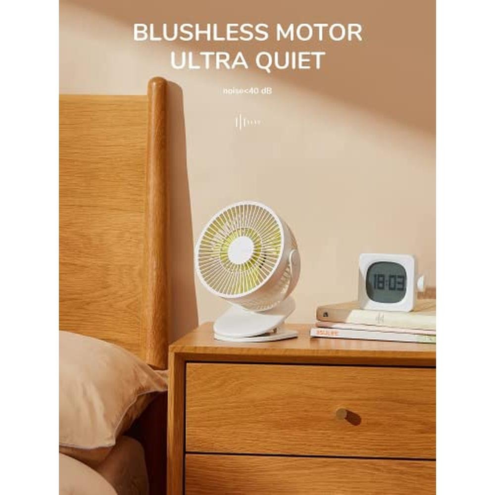 Fan Jisulife: JISULIFE Clip on Desk Fan Ultra 1 White – Packaging