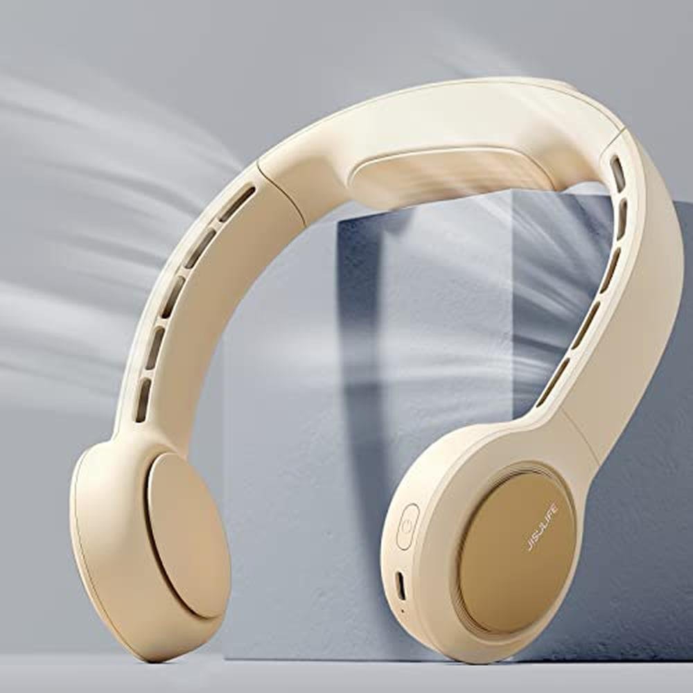 Neck Fan: JISULIFE Portable 4500mAh Bladeless Personal Fan – Front View