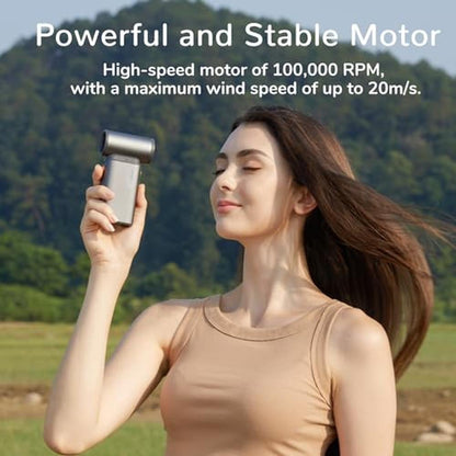 Fan Air: JISULIFE Super Jet Fan 8500mAh Portable Handheld – Close-up Detail