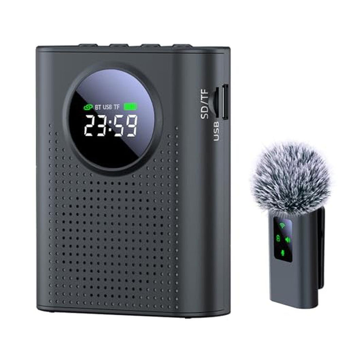 Voice Amplifier: Jkoailiwi 15W Mini Megaphone with Magnetic – Front View