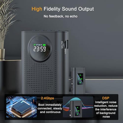 Voice Amplifier: Jkoailiwi 15W Mini Megaphone with Magnetic – Close-up Detail