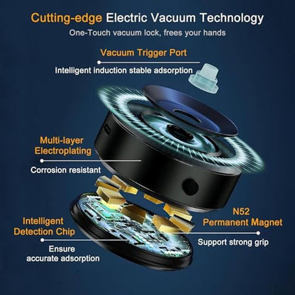 Phone Suction: Jkoailiwi Hands-Free Electric Suction Cup – Side View