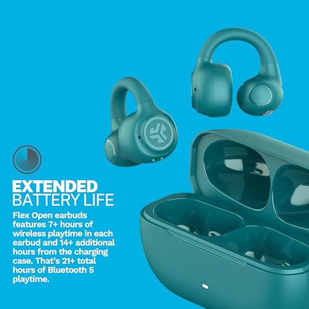 Open JLab: JLab Flex Open Earbuds Wireless Bluetooth Open – In Use