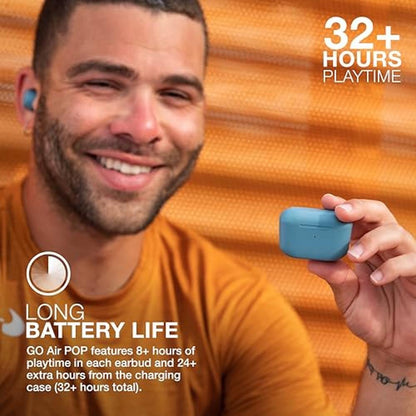 Bluetooth JLab: JLab Go Air Pop True Wireless Earbuds – Close-up Detail