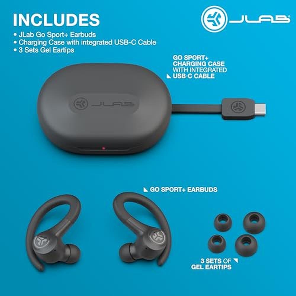 Sport JLab: JLab Go Sport+ Wireless Earbuds – In Use
