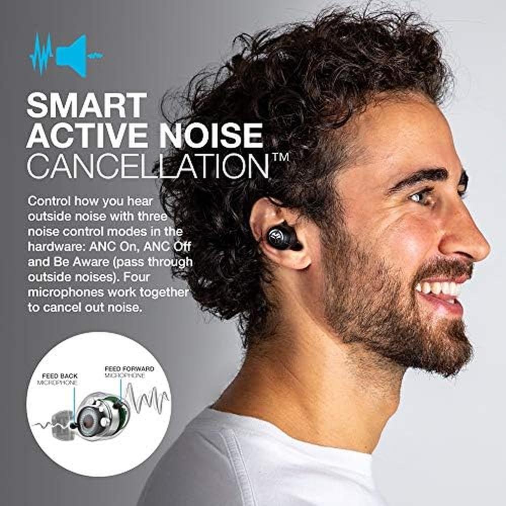JLab JBuds Air ANC: True Wireless Bluetooth Earbuds with – Close-up Detail