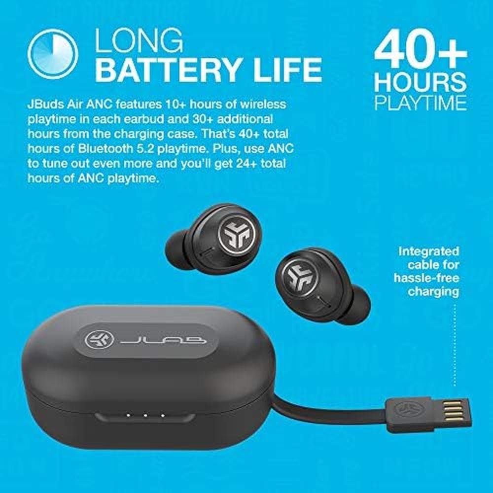 JLab JBuds Air ANC: True Wireless Bluetooth Earbuds with – In Use