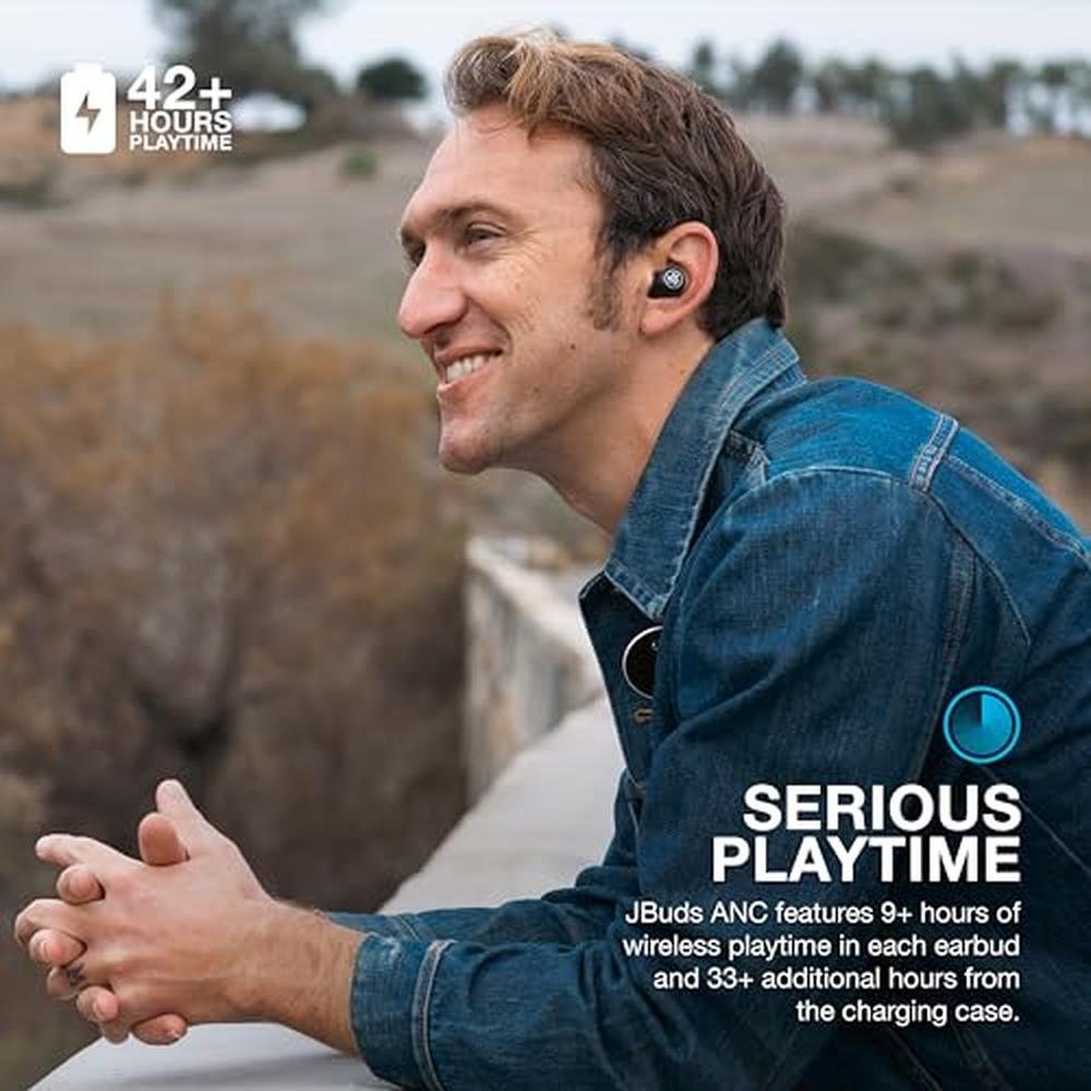Hours JLab: JLab JBuds ANC 3 True Wireless Earbuds with – In Use