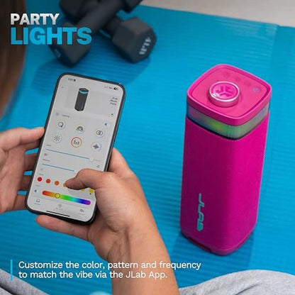JLab JBuds Party: Portable Bluetooth Speaker 2 Full-Range – Close-up Detail
