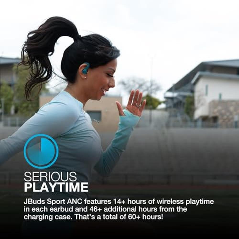 JLab JBuds Sport ANC 4: True Wireless Bluetooth Earbuds – In Use