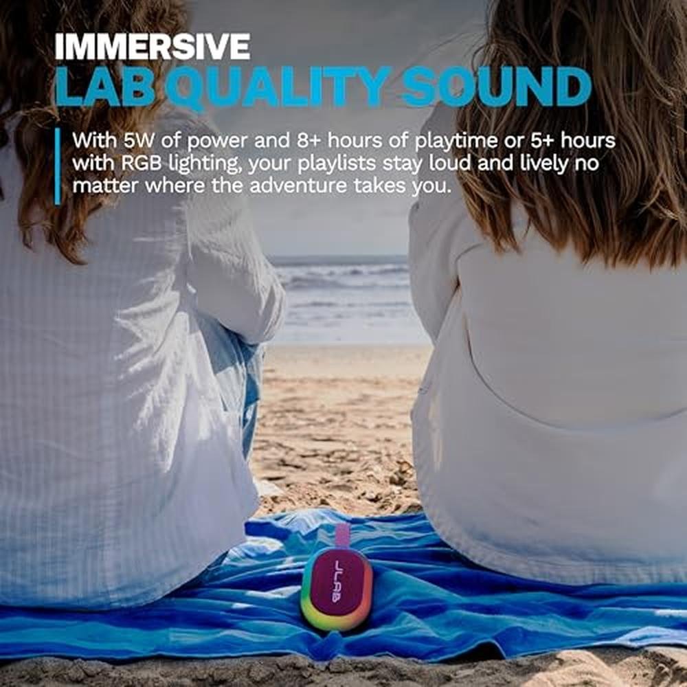 JLab Pop Party Portable Bluetooth Speaker – Side View
