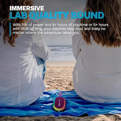 JLab Pop Party Portable Bluetooth Speaker – Side View