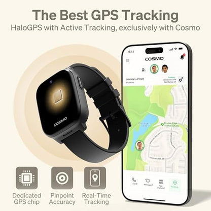 JrTrack 5 Kids Smart Watch: Cosmo JrTrack 5 GPS Tracker – Close-up Detail