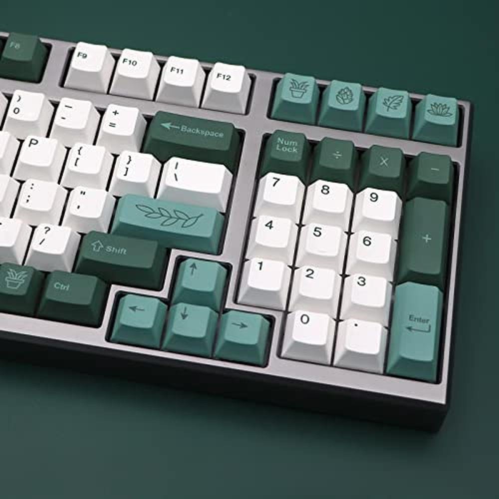 JSJT 149 Keys Botanical Keycaps – Close-up Detail