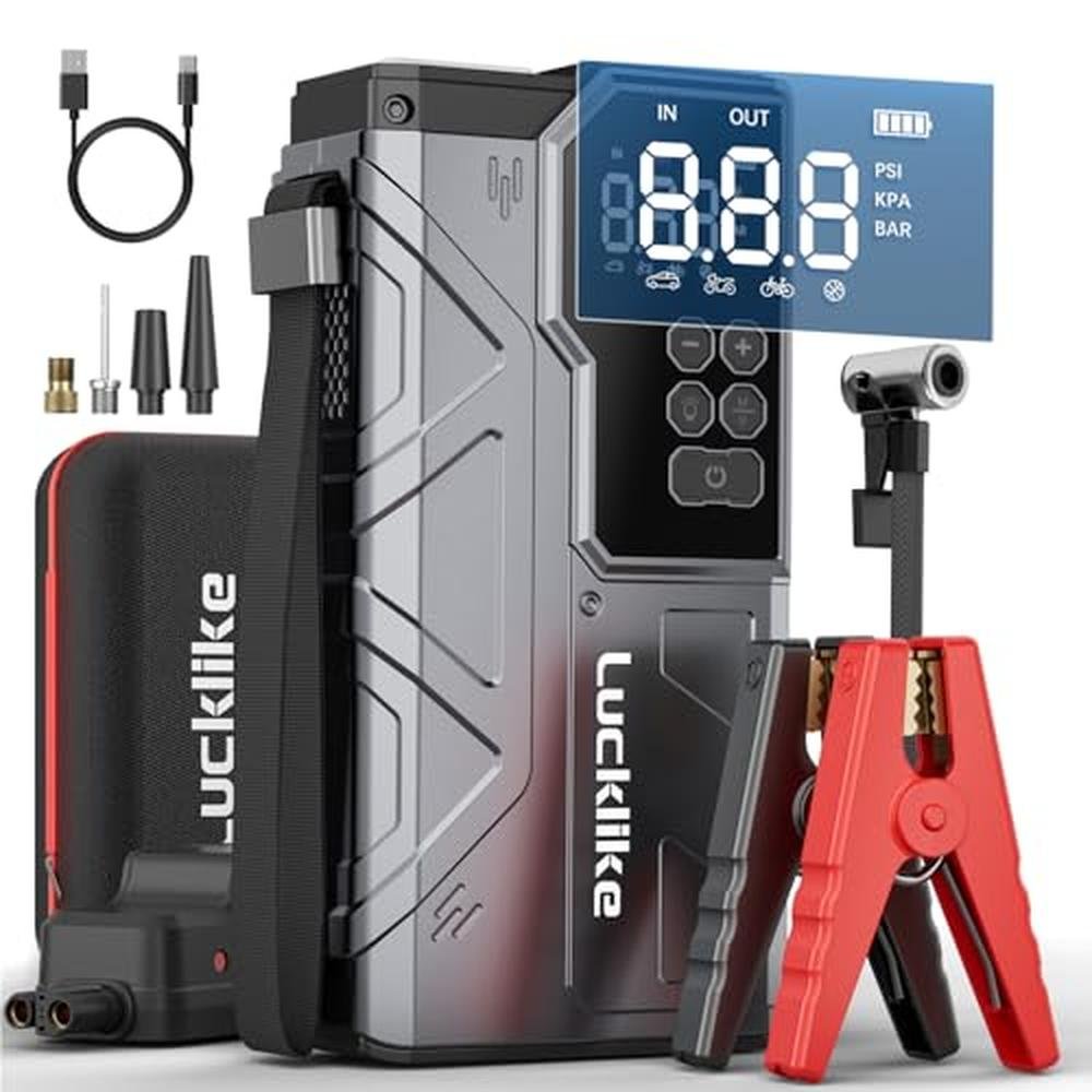 Jump Starter: Lucklike 4000A Portable Car Battery Jumper – Front View