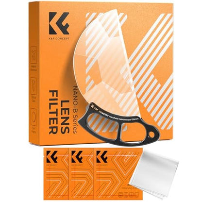 K&F CONCEPT 100mm Handheld Subtle Kaleidoscope Filter – Front View