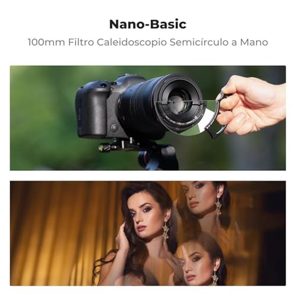 K&F CONCEPT 100mm Handheld Subtle Kaleidoscope Filter – Side View
