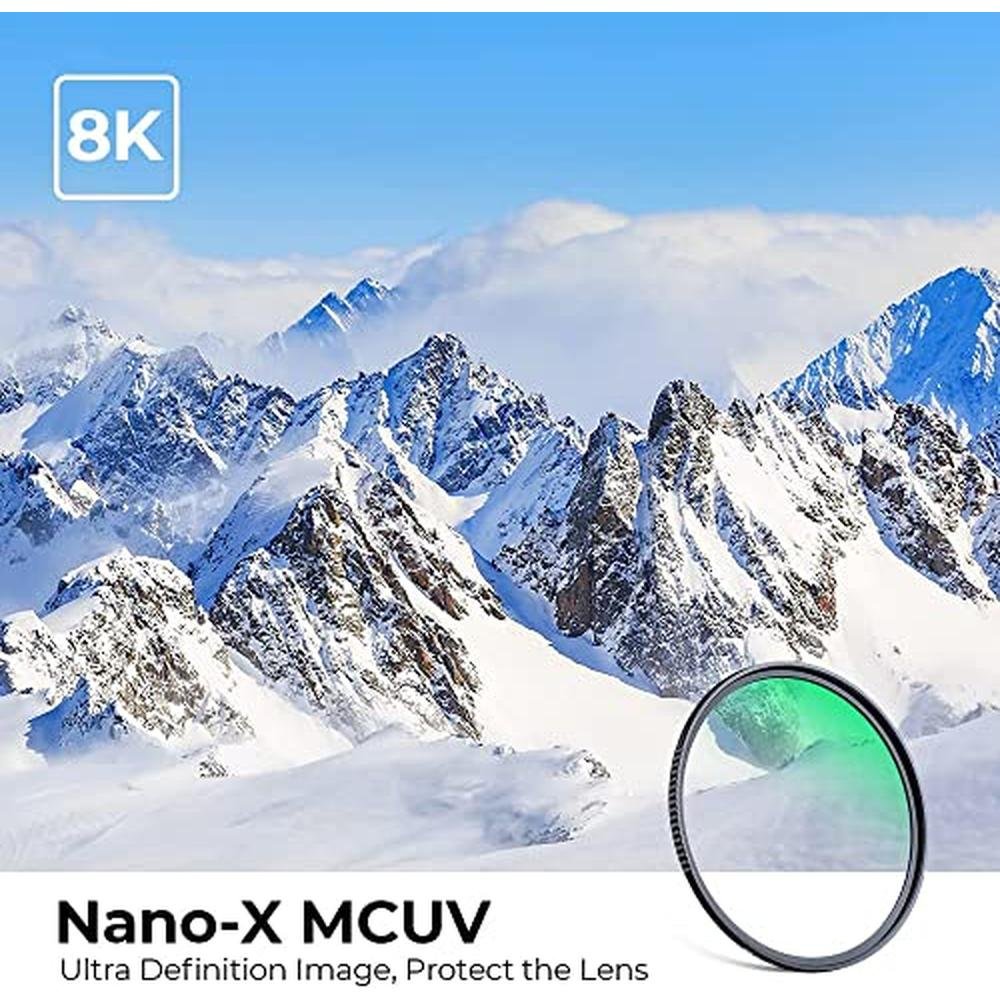 K&F CONCEPT 127mm MC UV Lens Protection Filter with 28 – Side View