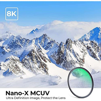 K&F CONCEPT 127mm MC UV Lens Protection Filter with 28 – Side View