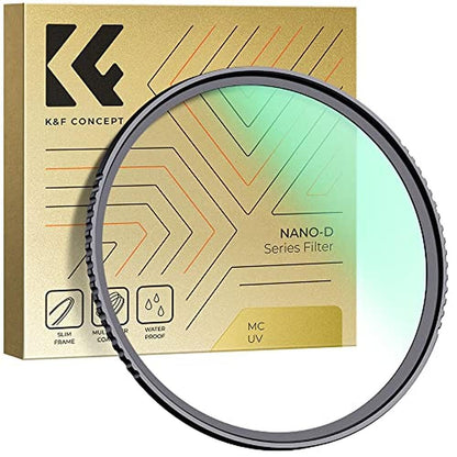 Lens Filter: K&F CONCEPT 37mm MC UV Protection – Front View