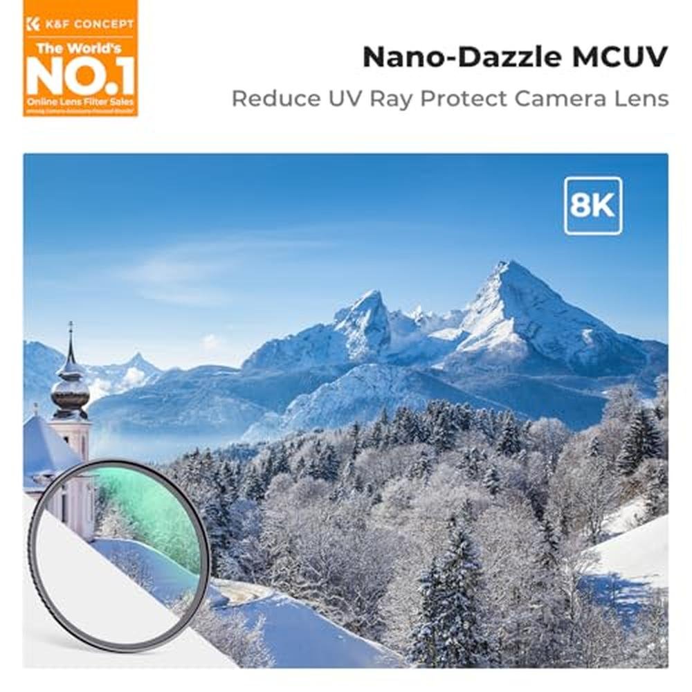 Lens Filter: K&F CONCEPT 37mm MC UV Protection – Side View