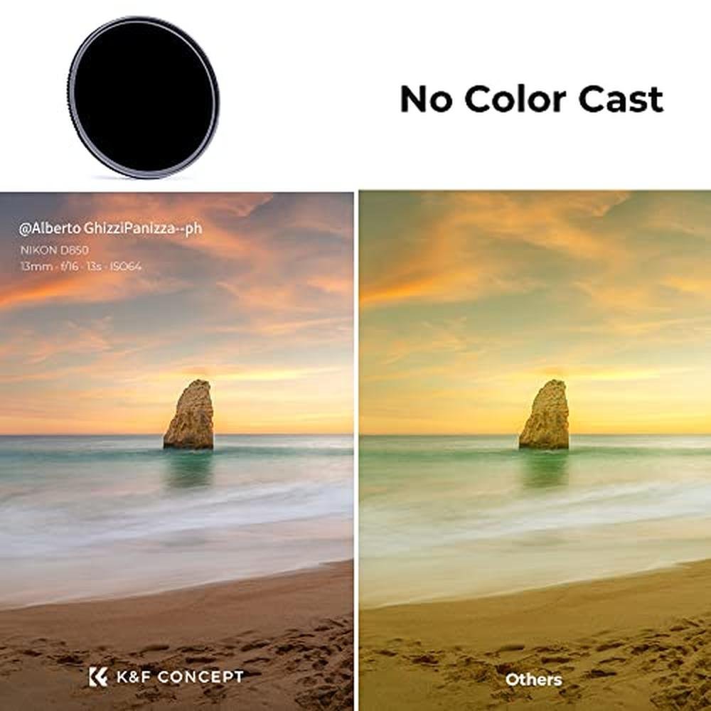 K&F CONCEPT 37mm ND1000 (10-Stop Fixed Neutral Density – In Use