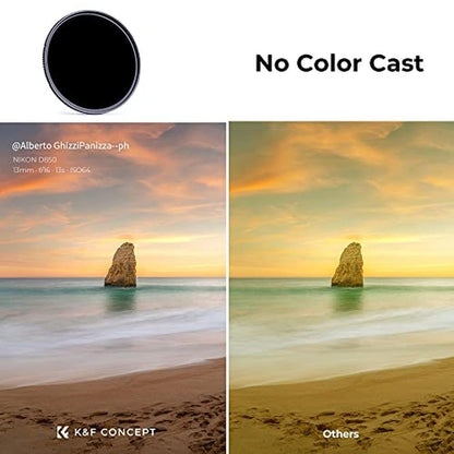 K&F CONCEPT 37mm ND1000 (10-Stop Fixed Neutral Density – In Use
