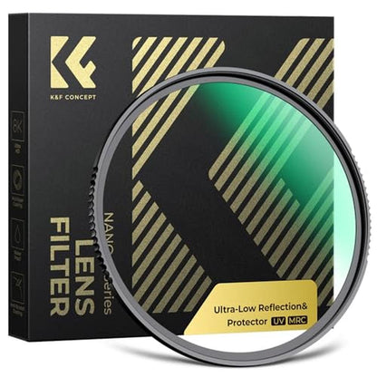 K&F CONCEPT 37mm Shockproof & Ultra Low Reflectivity MCUV – Front View
