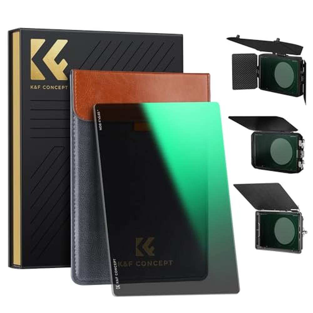 K&F CONCEPT 4'' x 5.65'' Square ND0.9 (3 Stops) Filter – Front View