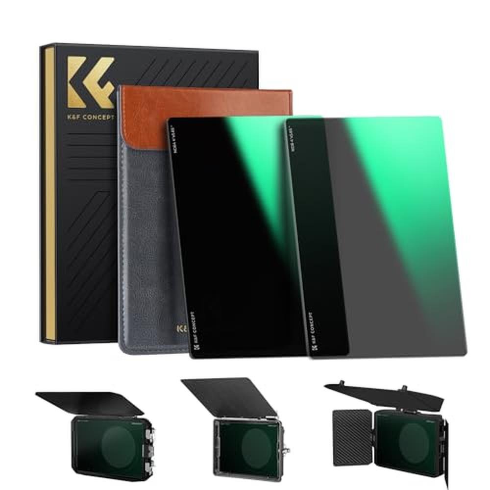 K&F CONCEPT 4'' x 5.65'' Square ND0.9 (3 Stops) ND1.8 (6 – Front View