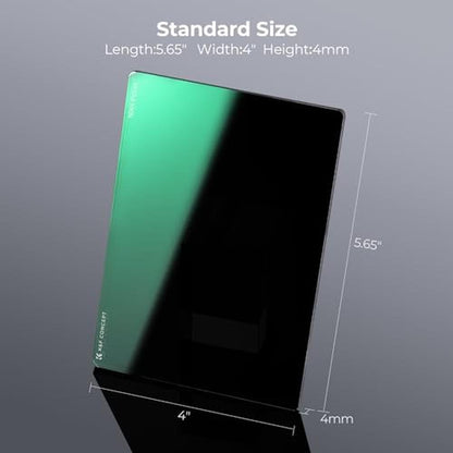 K&F CONCEPT 4'' x 5.65'' Square ND0.9 (3 Stops) ND1.8 (6 – Side View