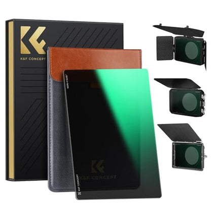 K&F CONCEPT 4'' x 5.65'' Square ND1.2 (4 Stops) Filter – Front View
