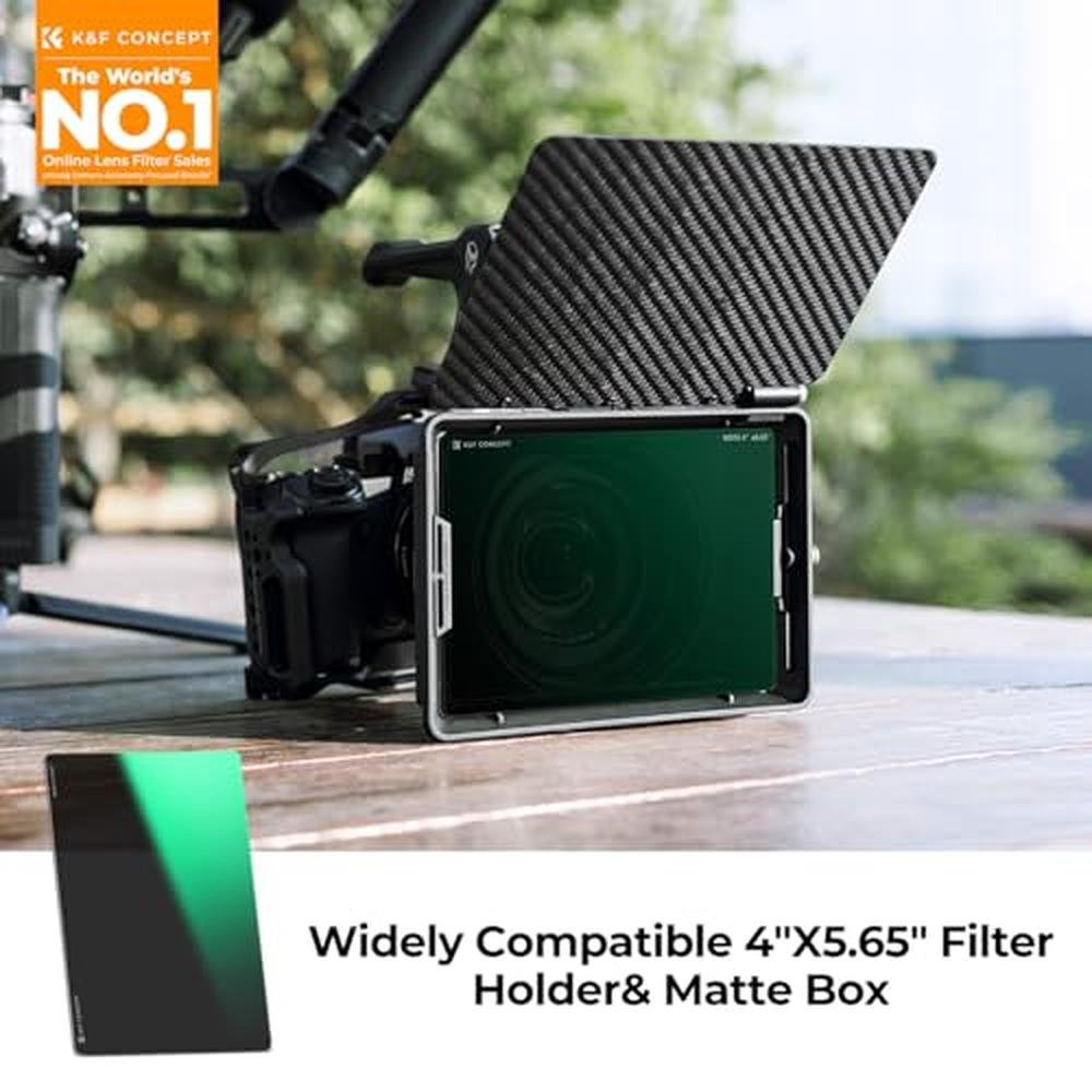 K&F CONCEPT 4'' x 5.65'' Square ND1.2 (4 Stops) Filter – Side View